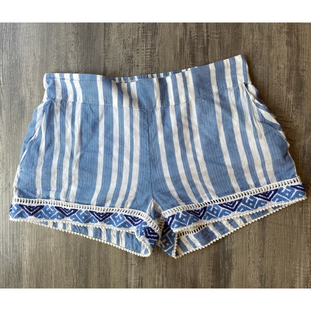 Guess Blue and White Stripped Cotton Short Size XS